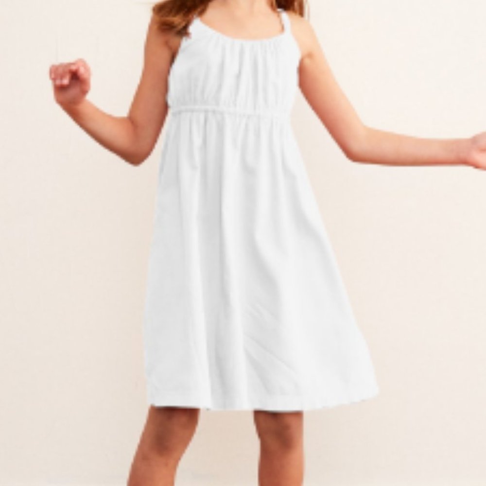 NWT Primary Reversible Sundress White Girl's (8/9)